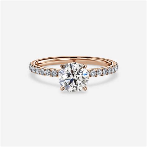 Eliana Rose Gold Engagement Ring - Flawless Fine Jewellery - London