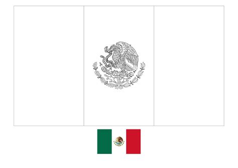 Printable Mexico Flag Coloring Page - Printable Board Games