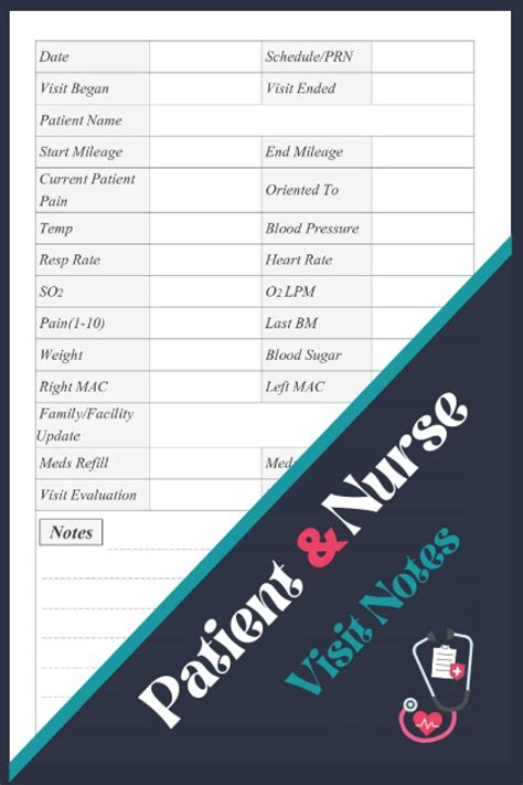 Buy Patient & Nurse Visit Notes: Patient Visit Notes for Hospice Nurses ...