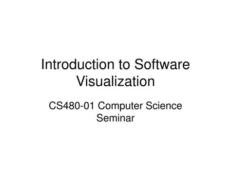 Creating Software Visualization 的图像结果