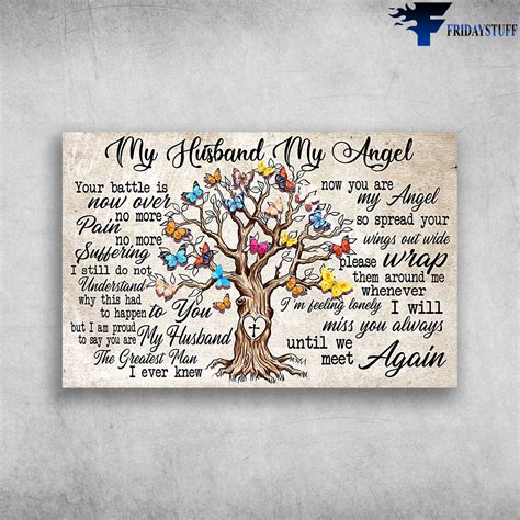 My Husband My Angel Your Battle Is Now Over No More Pain - FridayStuff