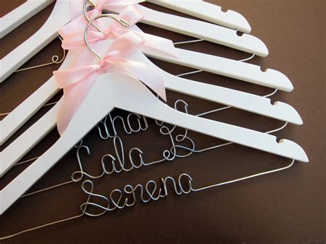 Buy SALE - Set of 5 Personalized Wedding Hangers, Bridal Hanger Set ...
