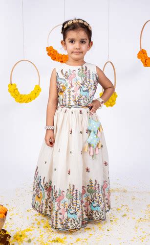Animal Embroidered Lehenga Set | The Little Factory