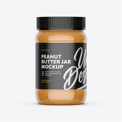 Peanut Butter Jar Mockup – UnicDesign