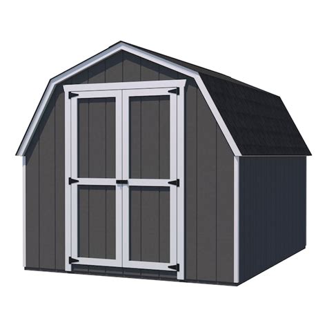 Little Cottage Company Value Gambrel 10-ft x 12-ft Wood Storage Shed at ...