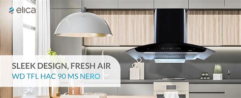 Elica 90cm 1600 m3/hr Filterless Autoclean Kitchen Chimney with 15 ...