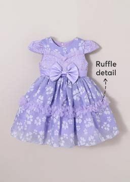 Shop Online Floral Bow Applique Dress at ₹1241