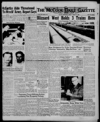 The McCook Daily Gazette from McCook, Nebraska on March 12, 1954 · 1