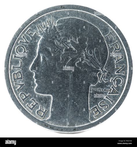 Old French coin. 1 Franc. 1948. Obverse Stock Photo - Alamy