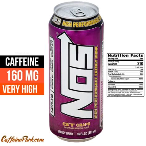 NOS Energy Drink Caffeine Content: How Much is in?
