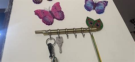 DOCOSS - Brass Big Antique Flute 6 pin for Keys Hanger Hook,Wall Key ...