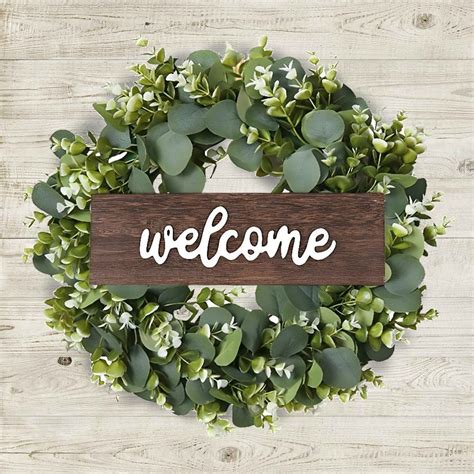 Welcome Wreath Sign | HeftyBerry