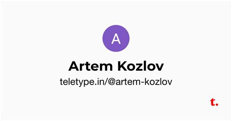 Artem Kozlov — Teletype