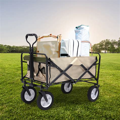 Buy Collapsible Folding Outdoor Garden Utility Wagon Cart Wagon Beach ...