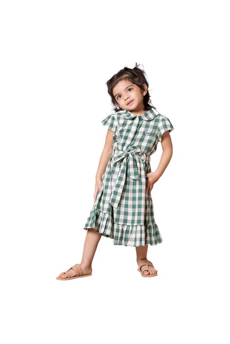Girls Gale Gingham Dress – Peekaboo Patterns