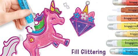 Imagimake Window Art Unicorn | Glass Painting Kit | Art and Craft Kit 6 ...