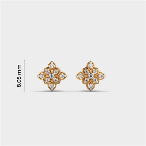 Buy Royal Filigree Diamond Studs At Jewelbox