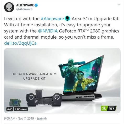 ‎Area-51m R1, RTX 2080 upgrade kit? | DELL Technologies