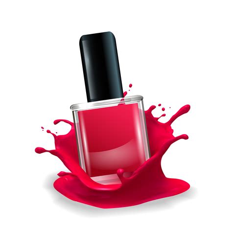 Red nail polish png image nail polish red ink nail polish clipart red ...