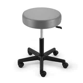 Sammons Preston Pneumatic Therapy Stool, Light Gray, Dense Foam Cushion ...