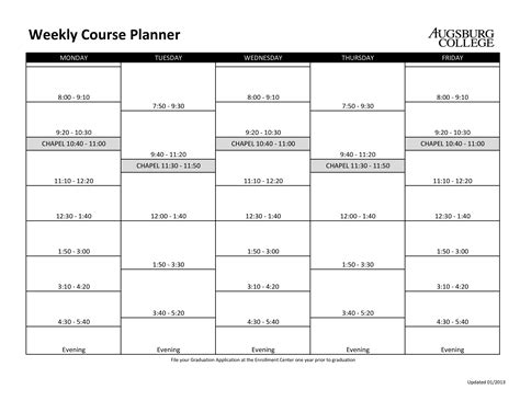 Weekly Course Planner Printable - How to create a Weekly Course Planner ...