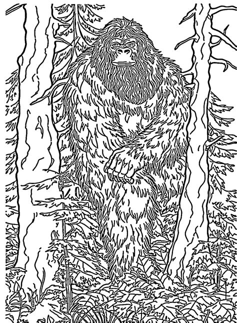 Bigfoot Family Coloring Pages