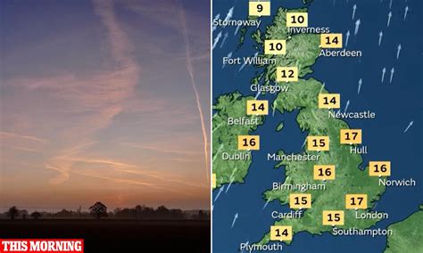 Weather map reveals which parts of Britain will hit 17C today