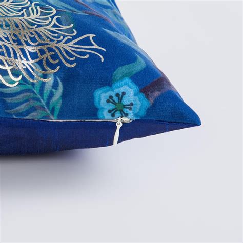 Buy Corsica Mayur Set of 2 Foil Printed Cushion Covers - 40x40cm from ...