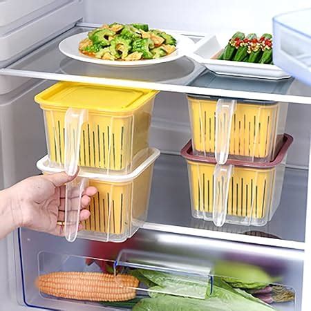 FWQPRA Refrigerator Storage Box Fridge Fresh Kitchen Organizer ...