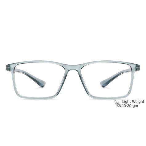 Buy Sky Blue Transparent Full Rim Rectangle Vincent Chase Essential VC ...