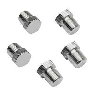 1/2 inch NPT Pipe Plug - Hex Head Plug - SS Pipe Fitting Plug - NPT ...