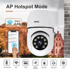 SROPX 360° Smart Pan Tilt Home Office WiFi Outdoor PTZ CCTV Camera ...