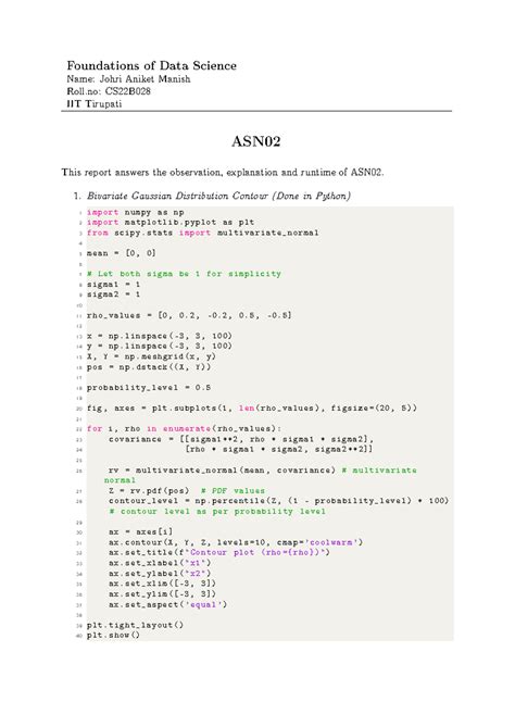 Cddddfdfdgdfsdfsfd - Foundations of Data Science Name: Johri Aniket ...