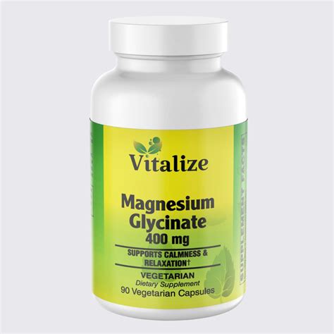 Magnesium Glycinate 400 mg | Nerve and Muscle Health | Vitalize®