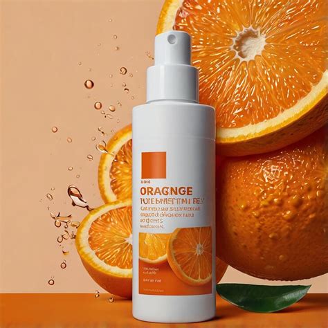 Orange facial cleanser | Premium AI-generated image