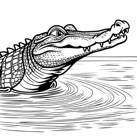 Coloring Swamp Crocodiles Pages Cartoon Colouring Alligator Sheets Kids ...