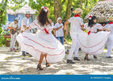 Dancers and Musicians Perform Cuban Folk Dance Editorial Stock Image ...