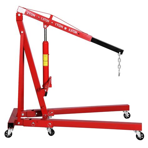 Buy GoplusEngine Hoist, 2 Ton Folding Engine Lift with 6 Wheels, Heavy ...
