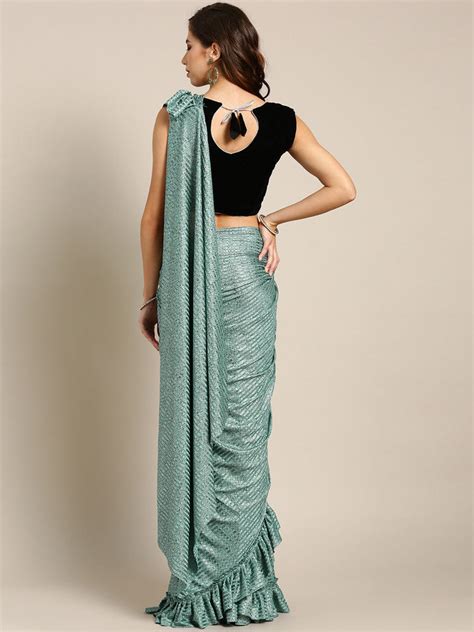 tdsg7841-draped-ruffled-lycra-pre-stitched-saree-with-velvet-sequin ...