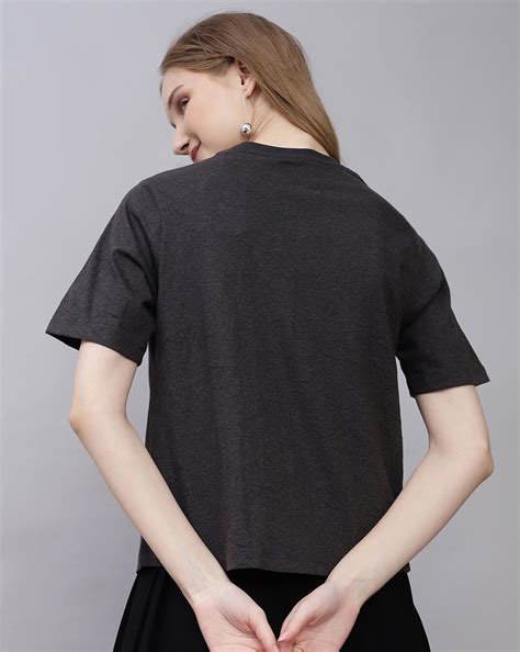 Mickey & Friends Printed Regular Fit Tshirt For Women – Free Authority