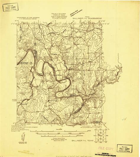 Classic USGS O.H. Ivie Reservoir Texas 7.5'x7.5' Topo Map – MyTopo Map ...