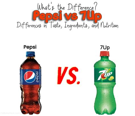 Pepsi vs 7Up: Differences in Taste, Ingredients, and Nutrition