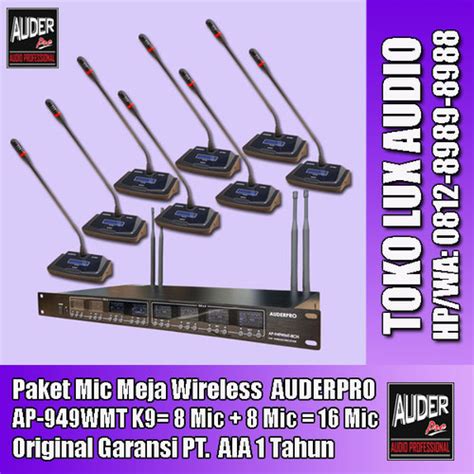 Jual Microphone table untuk meeting K9 AUDERPRO digital UHF kualitas ...