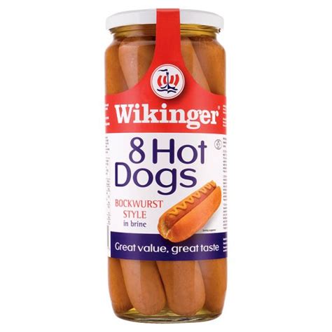 JUMBO HOT DOG SAUSAGES 90g 7.75" IN GLASS JARS -6x8s - Debriar LIVE