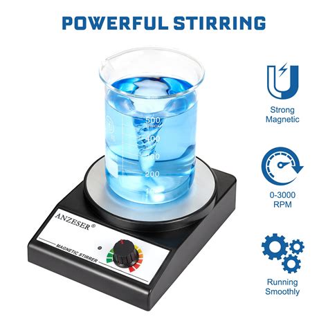 Snapklik.com : ANZESER Magnetic Stirrer Magnetic Stir Plate 3000RPM Lab ...