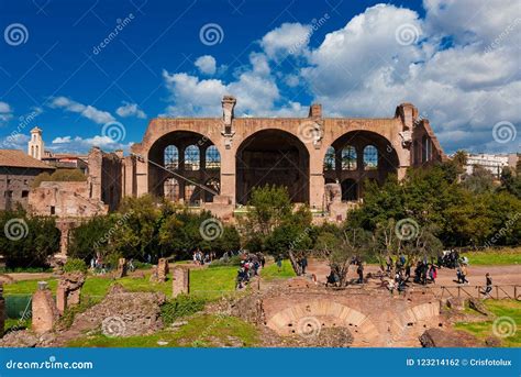 Basilica of Maxentius and Constantine in Roman Forum Editorial ...