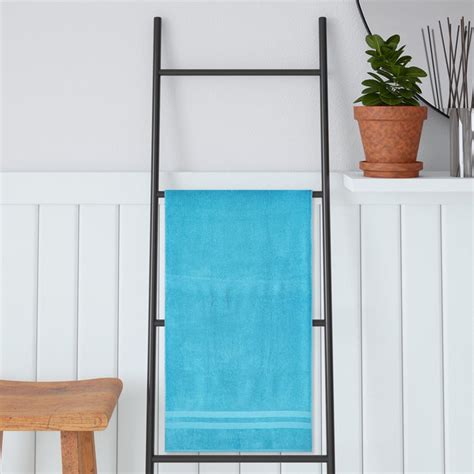 Buy PORTICO Cloud Blue Textured Cotton Bath Towel - 75x150cm from ...