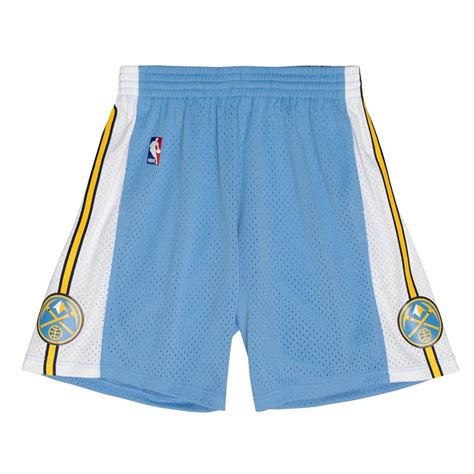 Mitchell & Ness Shorts Denver Nuggets NBA Road Shorts columbia blue ...