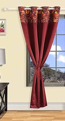 Buy Swayam Solid Design Blackout Curtain for Window - 5 Feet | Window ...