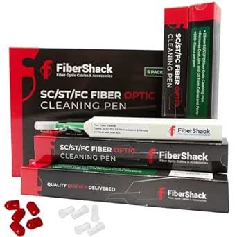 FiberShack - Fiber Optic Cleaning Pen - 5 Pack - 2.5mm FC, SC & ST ...